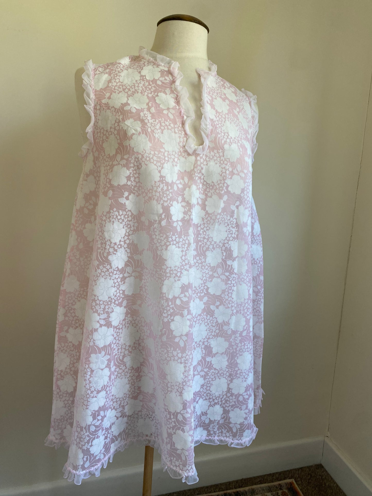 Sheer Pink Vintage Babydoll