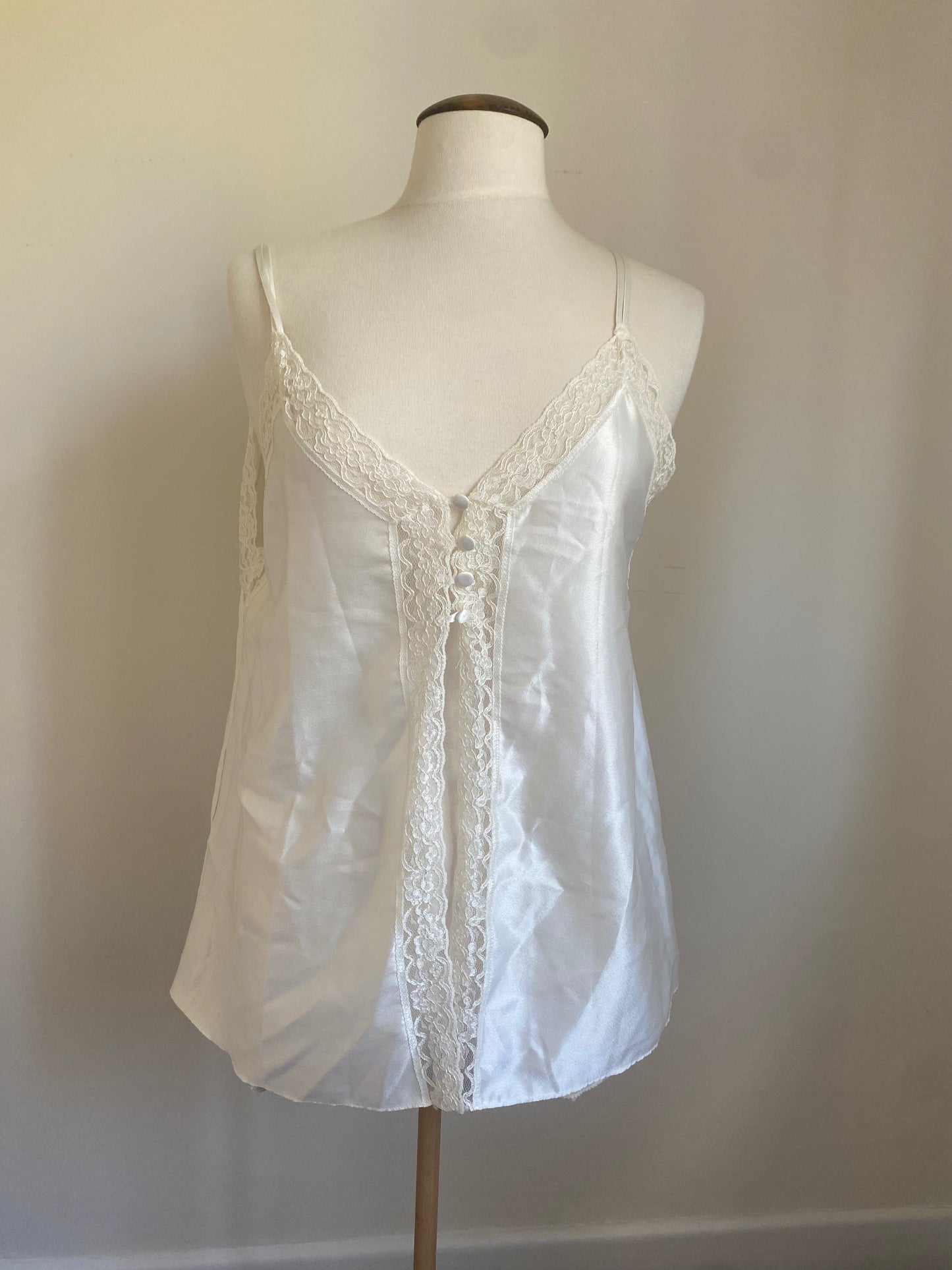Bridal satin and lace pyjama set