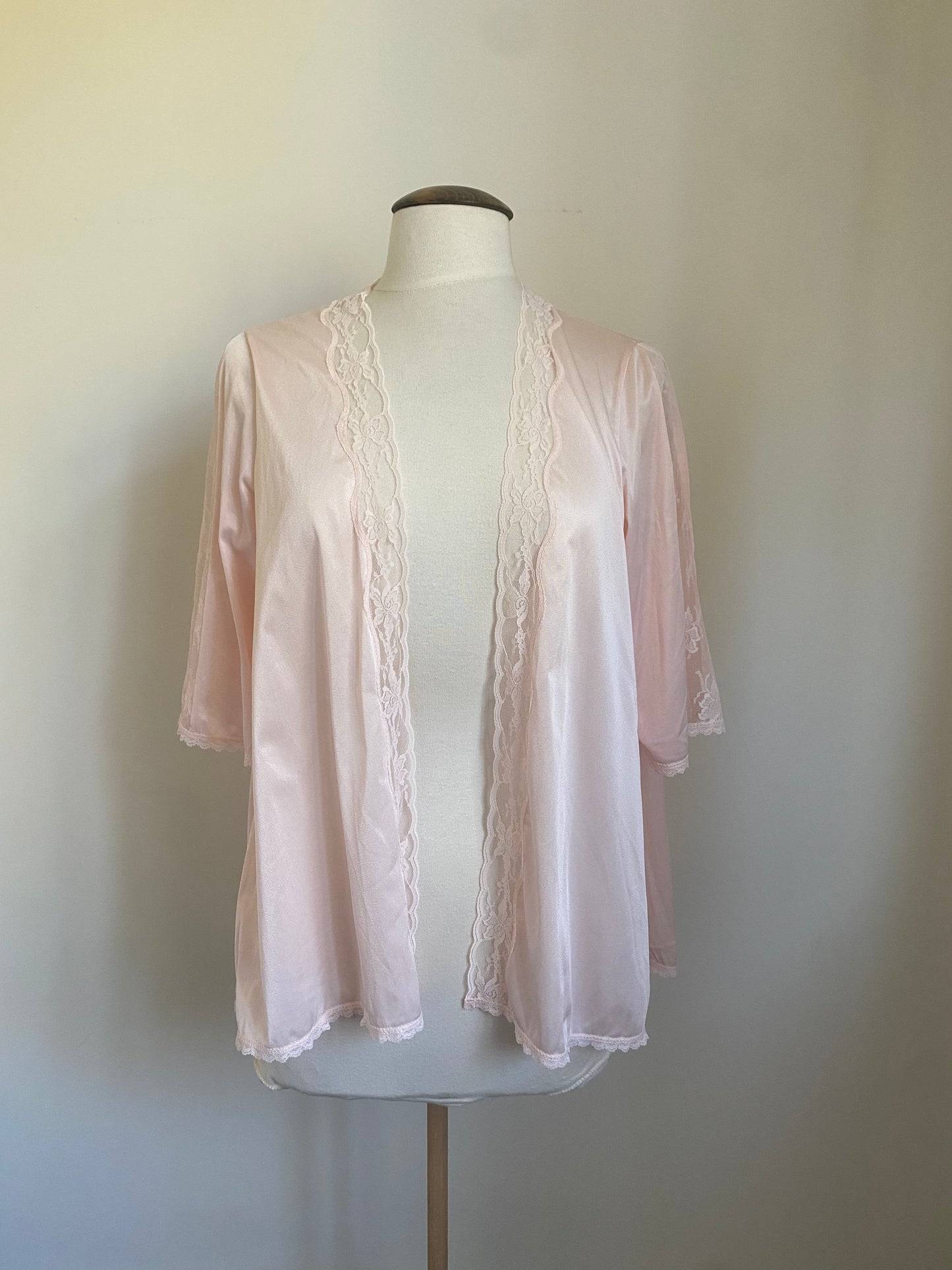 Vintage pink lace nightie set