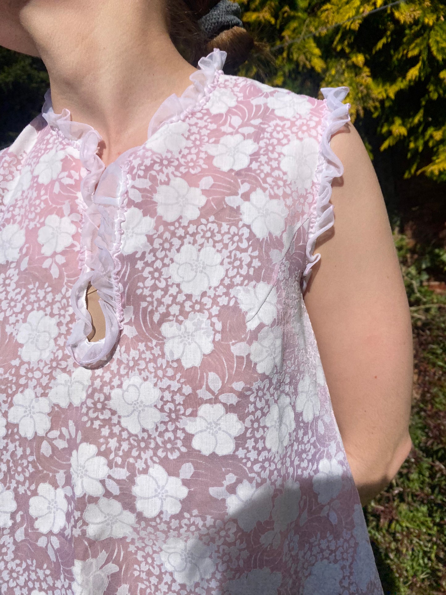 Sheer Pink Vintage Babydoll