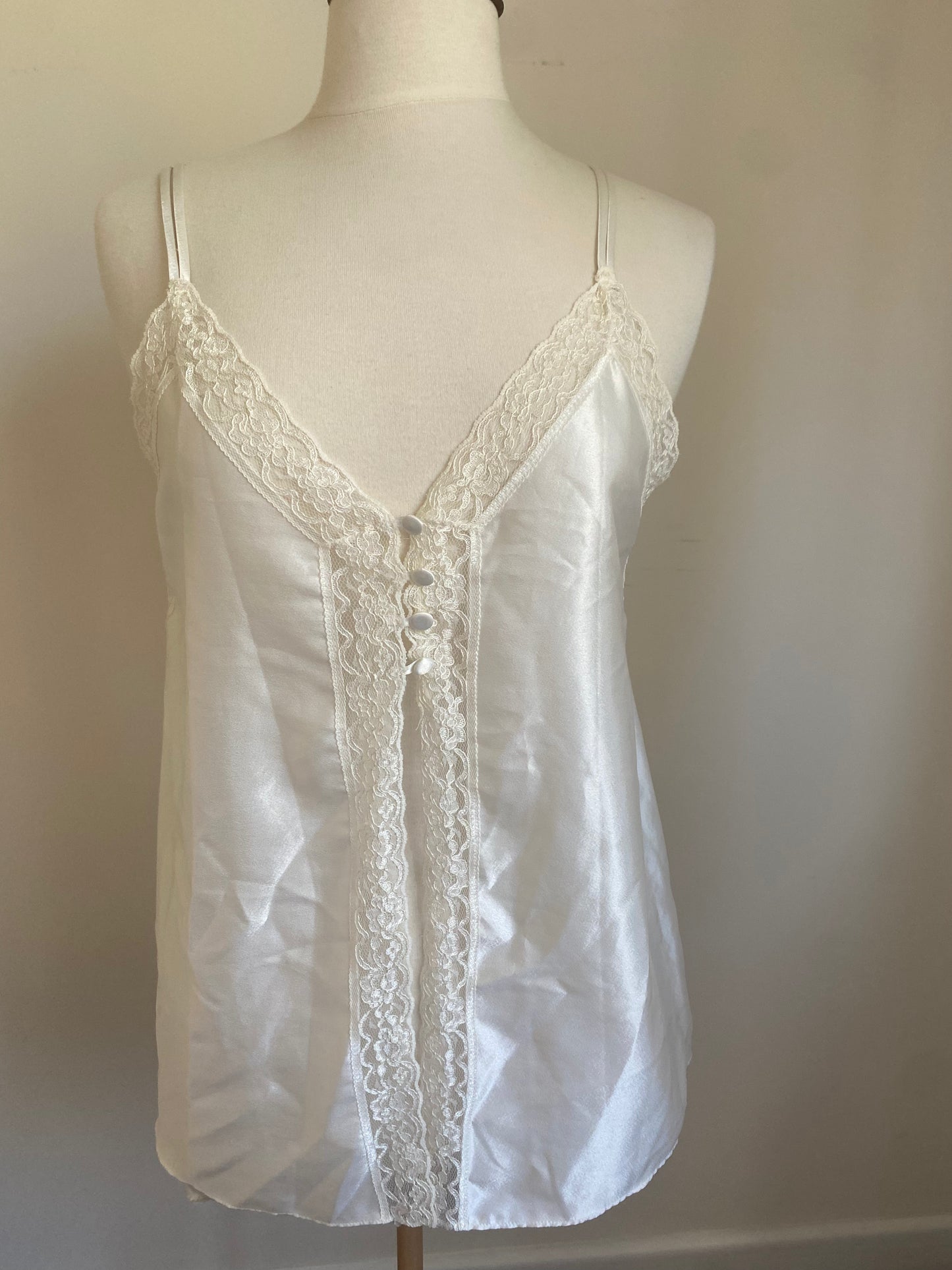 Bridal satin and lace pyjama set