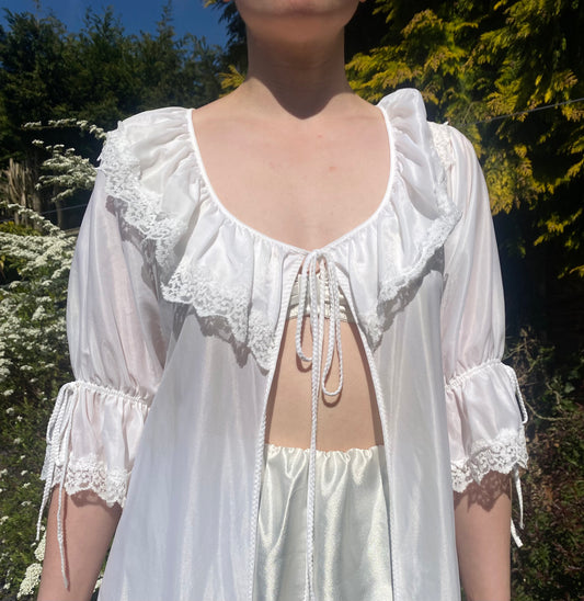 Cottage Nylon White Chemise