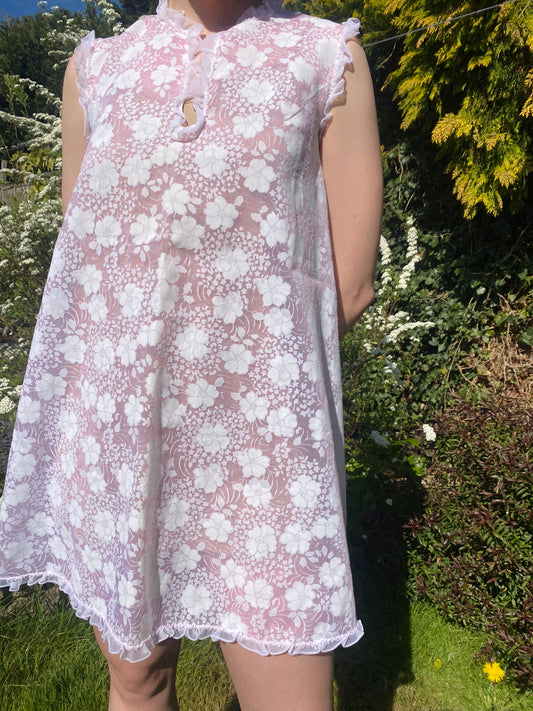 Sheer Pink Vintage Babydoll